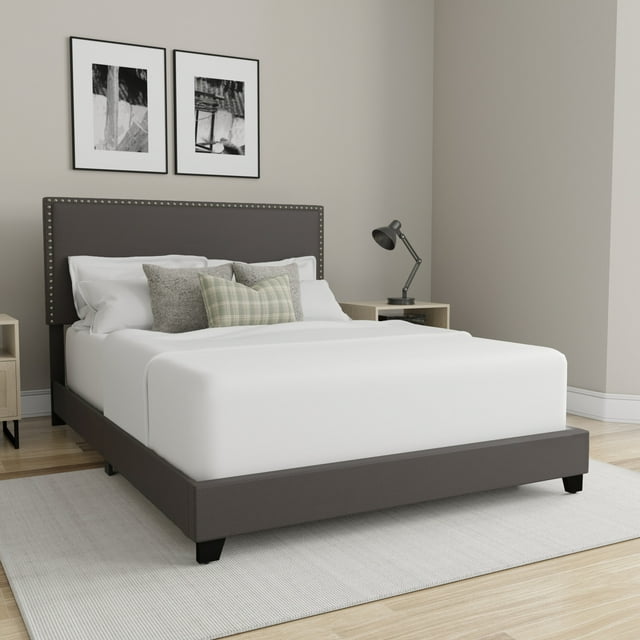 Willow Nailhead Trim Upholstered Bed (5 Colors) – Simplexdeals