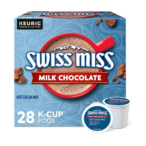 28 Pack Of Swiss Miss Milk Chocolate Hot Cocoa K Cups (OU-Dairy)