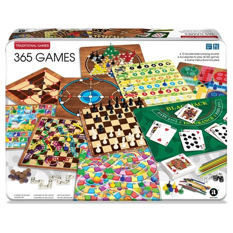 365 Games Traditional Board & Card Game Collection