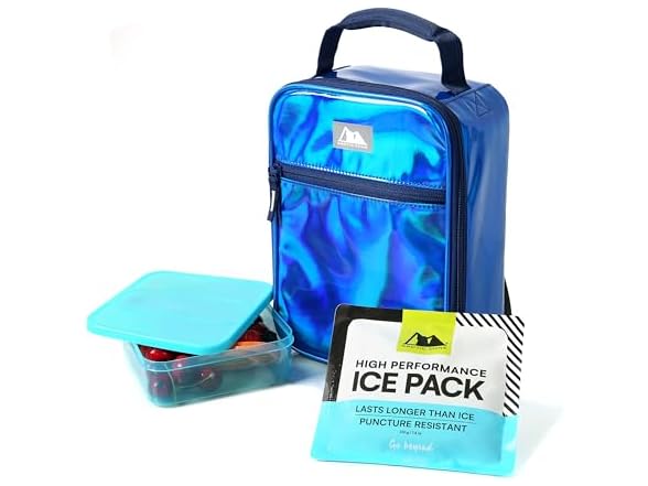 Arctic Zone Chrome Lunch Box Combo