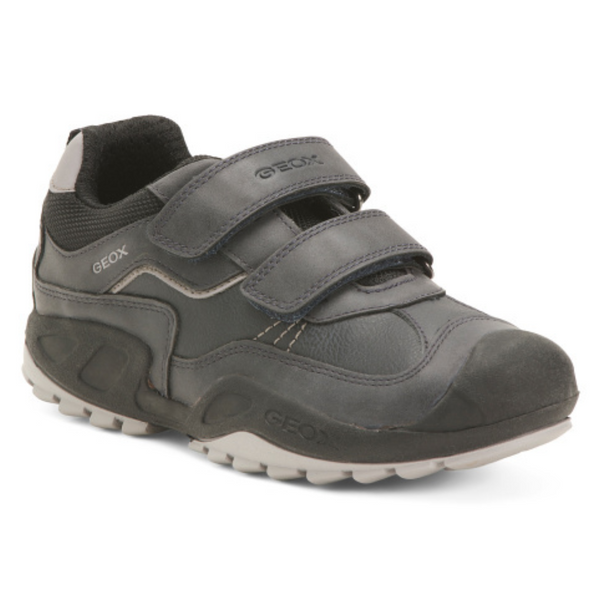 Geox Kids J New Savage Leather Sneakers