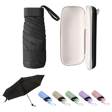 Compact Umbrella With Case (6 Colors)