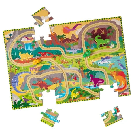 Melissa & Doug Tracks Dinosaur Puzzle