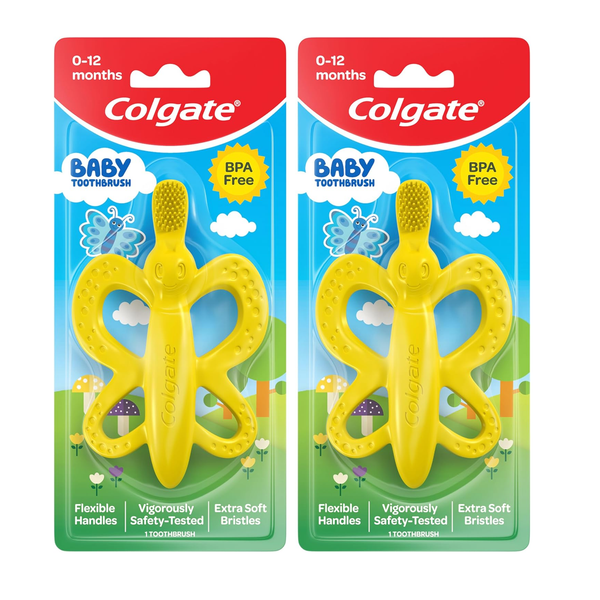 2-Pack Baby Toothbrush and Teether