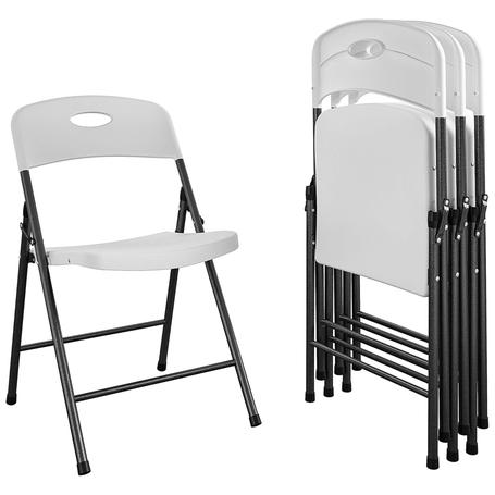 4 COSCO Solid Resin Folding Chairs