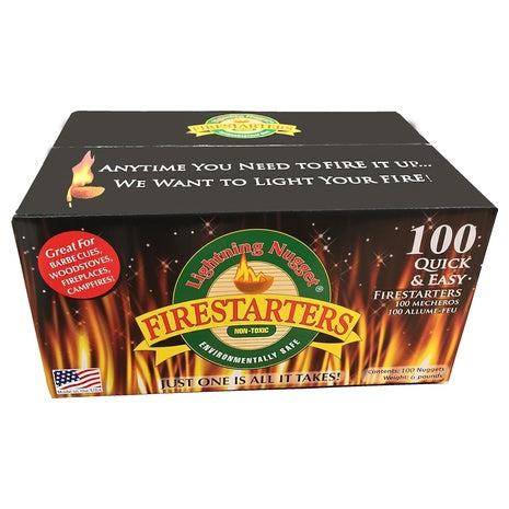 100 Lightning Nugget Fire-Starters