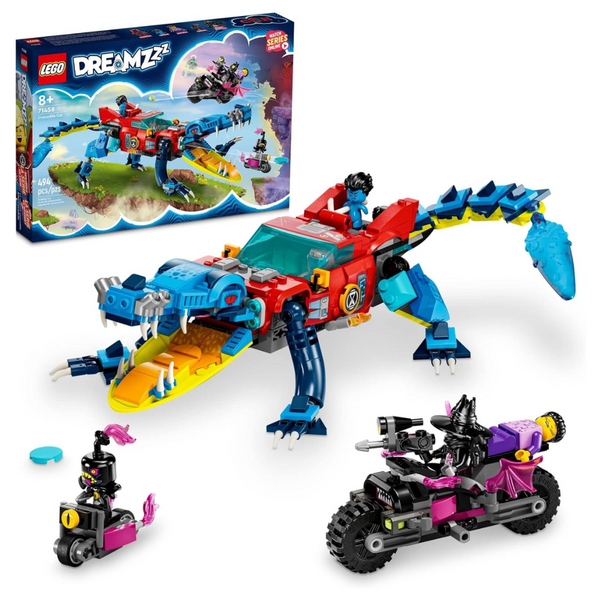 494 Piece LEGO DREAMZzz Crocodile Car Building Set