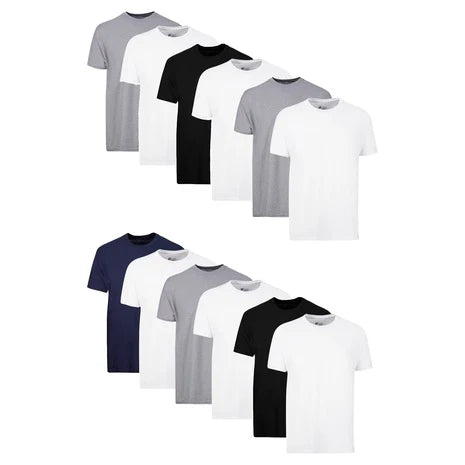 12 Hanes Men’s Crewneck Undershirts (Sizes M & XL)
