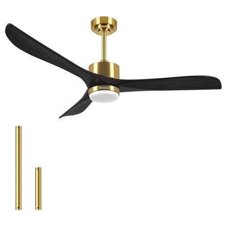 56-In Ceiling Fans with Light & Remote Control