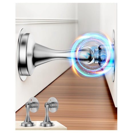2 Magnetic Stainless Steel Door Stoppers
