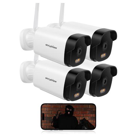 4 LaView Outdoor Security Cameras