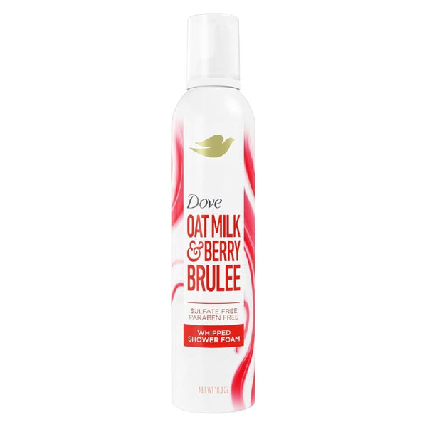 Dove Oat Milk Berry Whipped Shower Foam 10.3 Oz