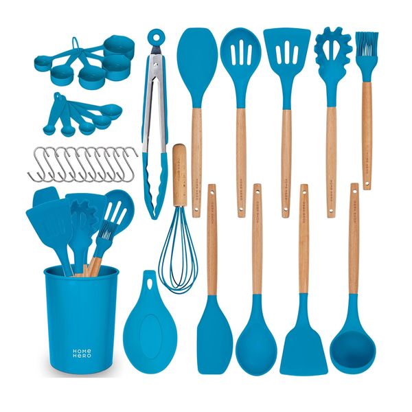 33-Piece Home Hero Silicone Kitchen Utensils Set