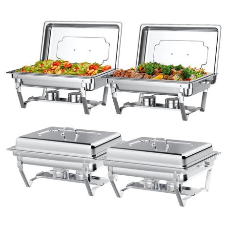 4 Stainless Steel Chafing Dishes