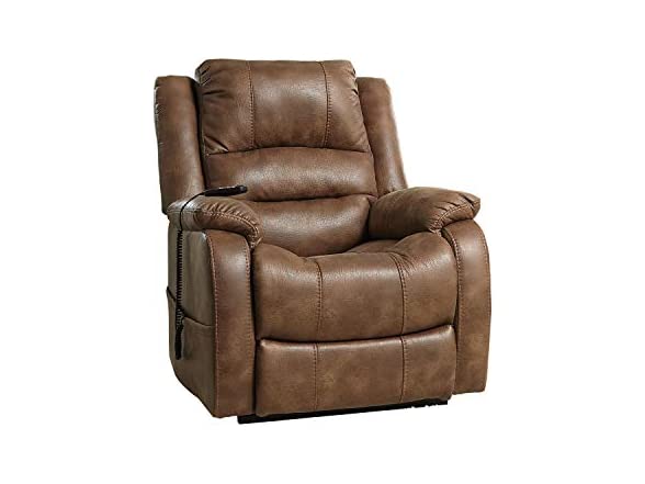 Signature Design by Ashley Faux Leather Electric Power Lift Recliner