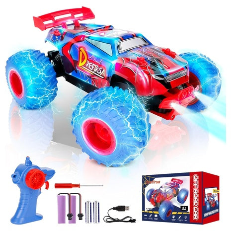 RC Monster Truck With Lights and High Torque Motor