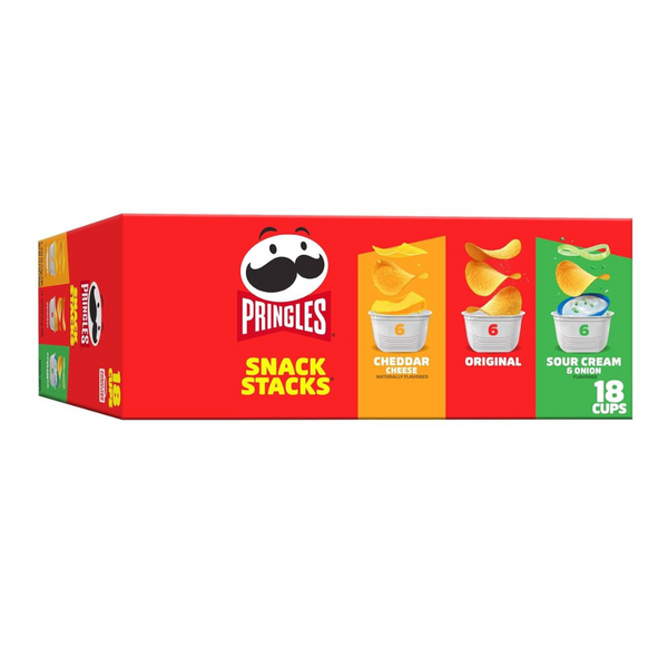 18 Pringles Potato Crisps Chips Variety Cups