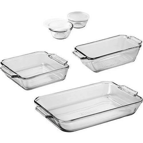 7 Piece Anchor Hocking Glass Baking Dish Set