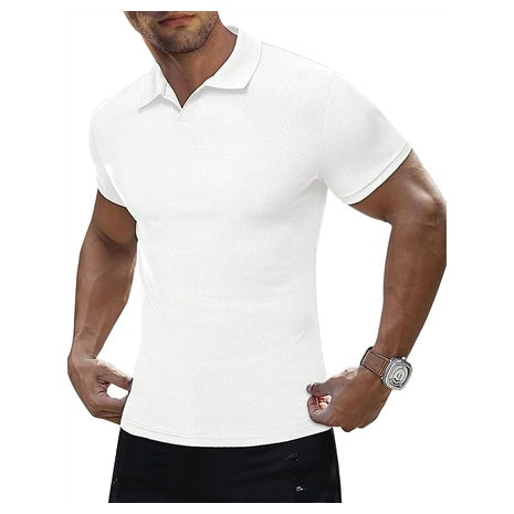 Men's V Neck Polo Shirts