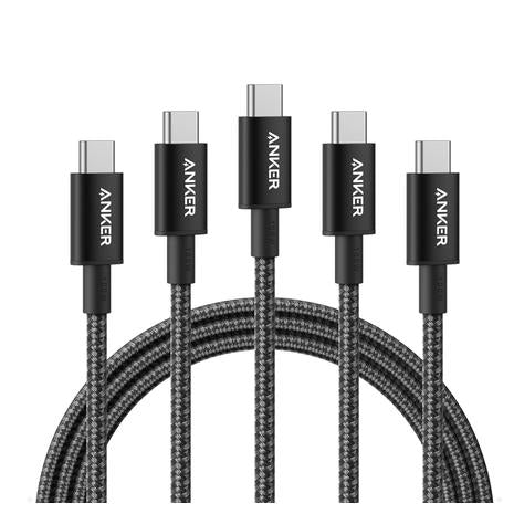 5 Anker USB C to USB C 6 Foot Cables