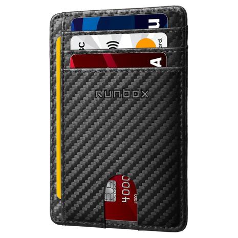 Slim Minimalist RFID Blocking Leather Wallet