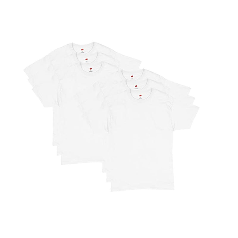 6-Pack Hanes Essentials Men's Crewneck Cotton T-Shirt