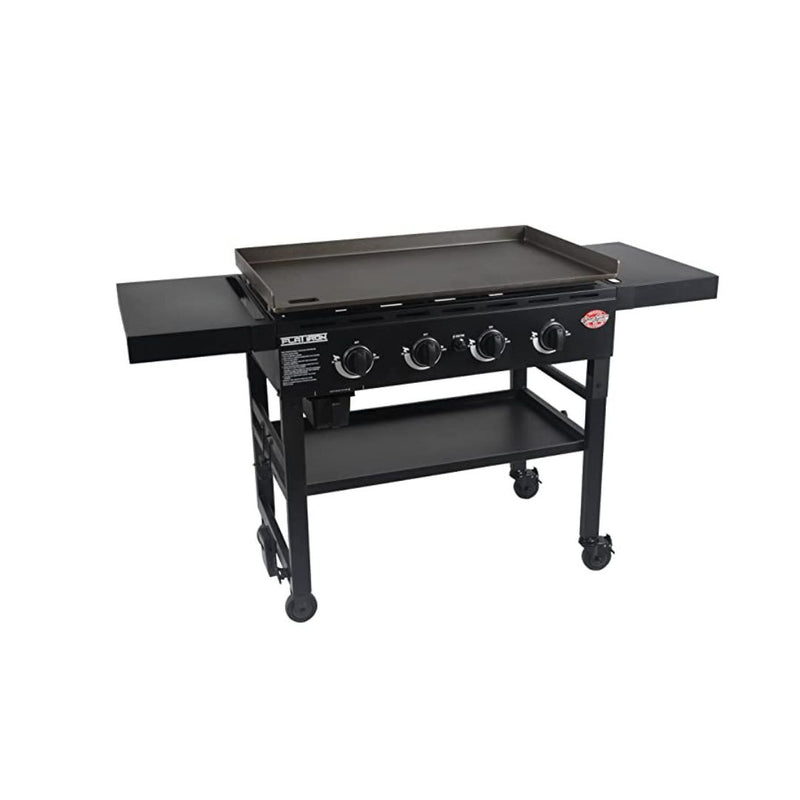 Char-Griller Flat Iron Four Burner Gas Griddle Grill, Extra Large