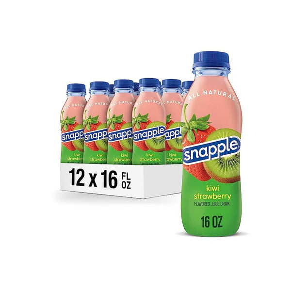 12-Pack Snapple Kiwi Strawberry Juice Drink, 16 Fl Oz Bottles