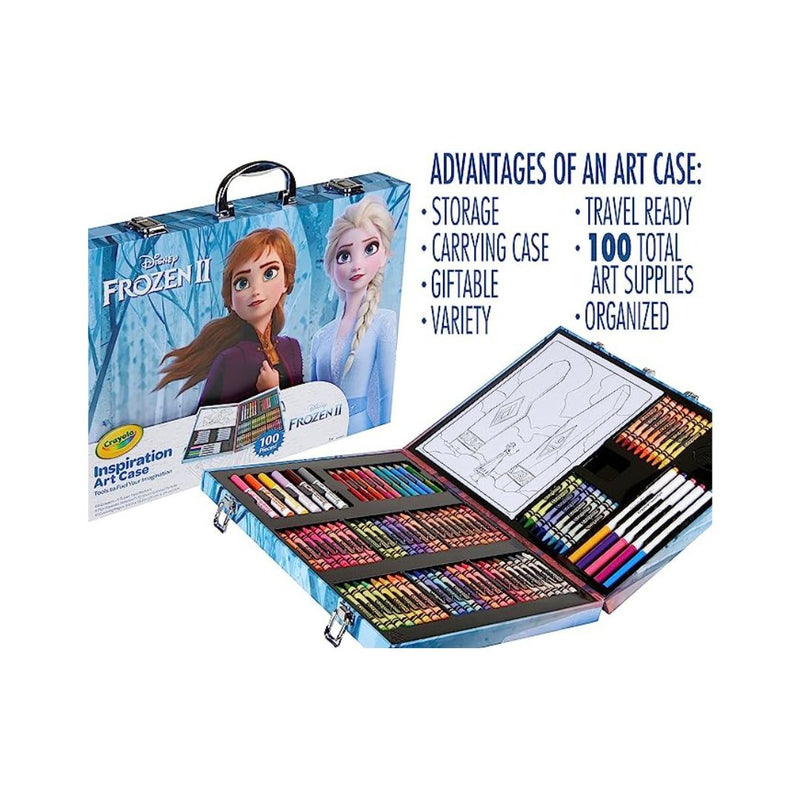 Crayola Frozen 2 Inspiration Art Case, 100 Art & Coloring Supplies, Gift for Kids