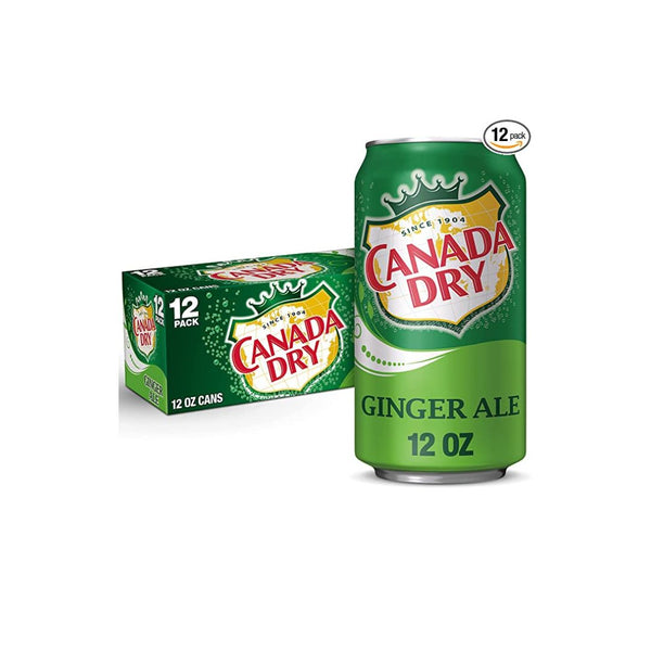 12 Cans Of Canada Dry Ginger Ale Soda