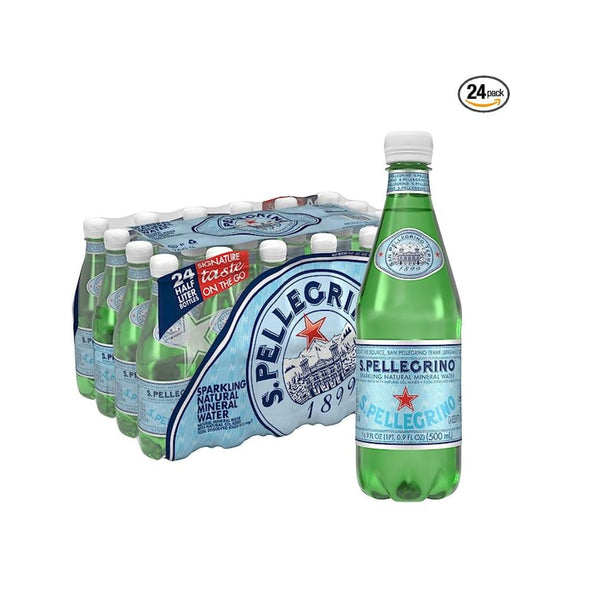 24-Pack S.Pellegrino Sparkling Natural Mineral Water