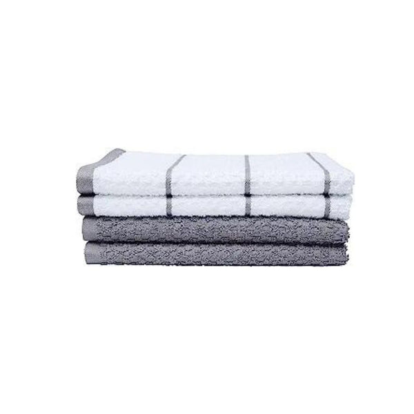 4-Pack 100% Cotton Terry Kitchen Dish Towels