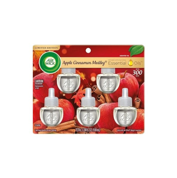 5-Count Air Wick Air Freshener Plug in Scented Oil Refill