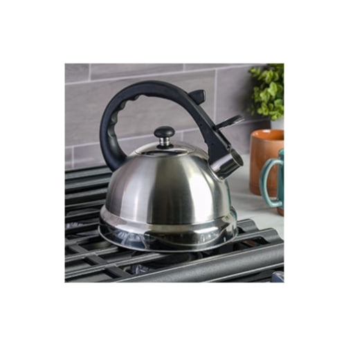 Mr Coffee 2.2-Quart Claredale Stainless Steel Whistling Tea Kettle