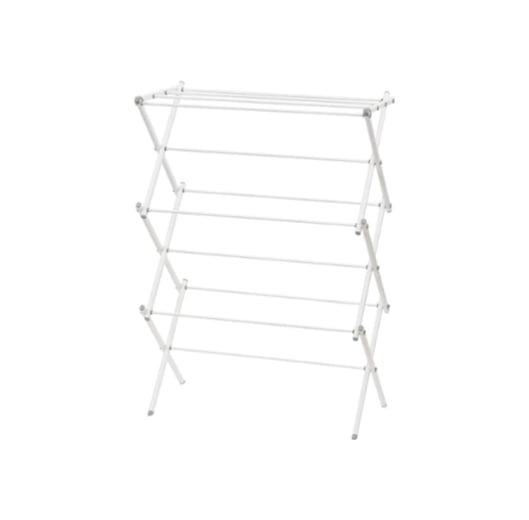Household Essentials White Indoor Metal Clothes Drying Rack for Laundry