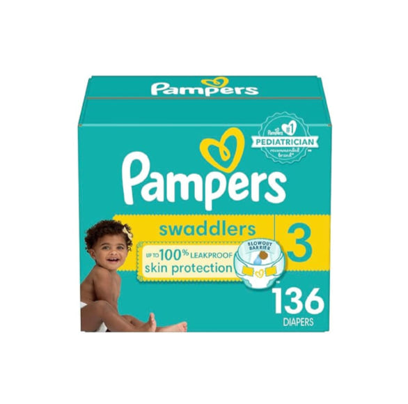 Pampers Swaddlers Diapers + Get a $12.50 Amazon Promotional