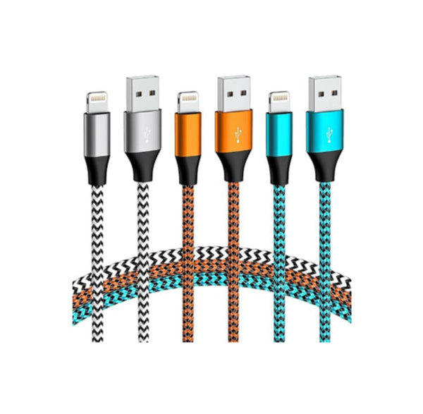 3-Pack of 3FT iPhone Charger, Fast Charging Cables