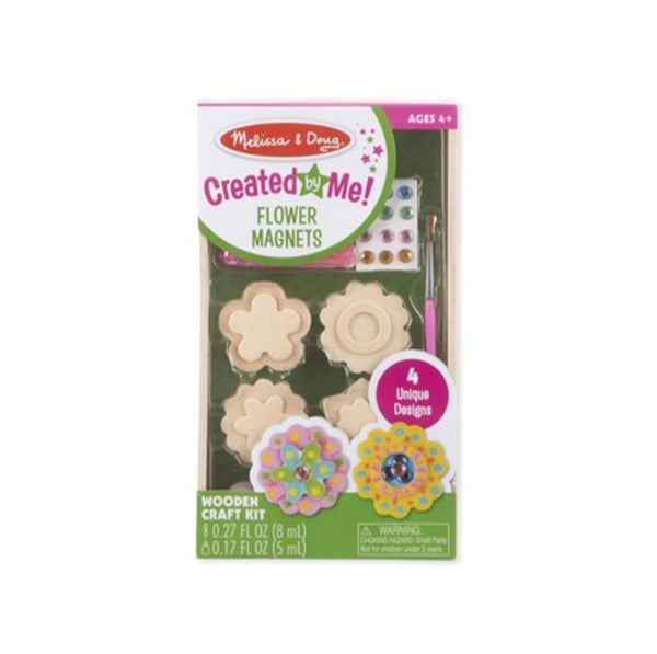 Melissa & Doug Created by Me! Flower Wooden Magnets Craft Kit