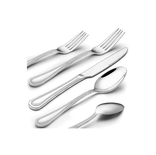 40-Piece Stainless Steel Silverware Set