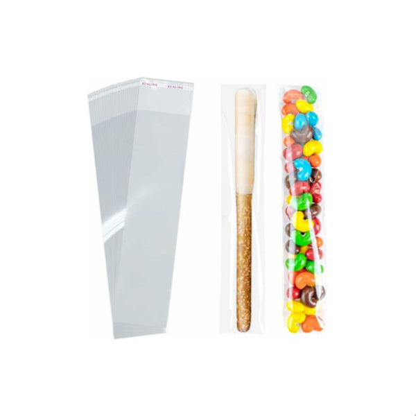 100-Pack of Clear Cellophane Treat Bags (2 x 8)