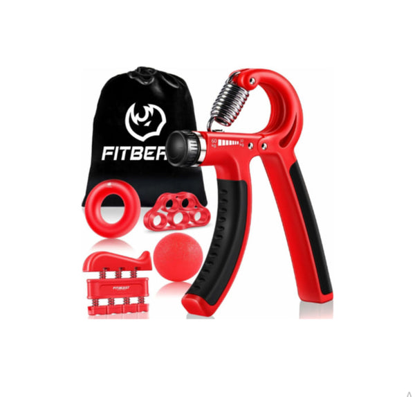 FitBeast 5 Pc Hand Grip Strengthener Workout Kit