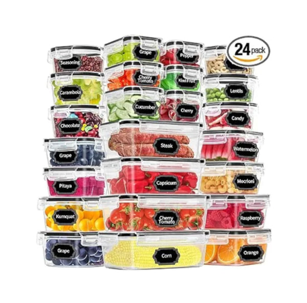 48-Piece Airtight Food Storage Containers Set