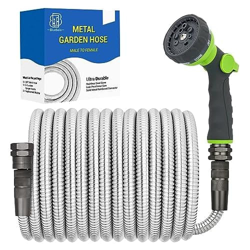 50FT Heavy Duty Stainless Steel Water Hose