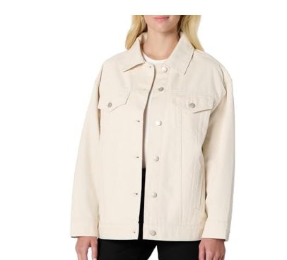Amazon Essentials Women Button-front Trucker Jacket