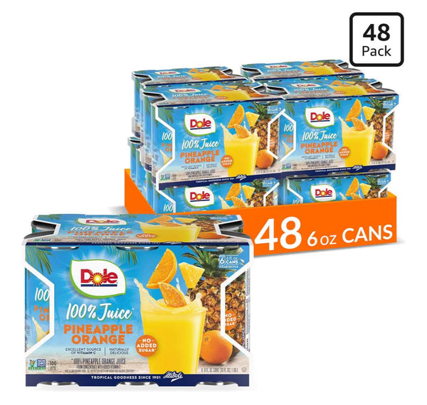 48 Cans of Dole Pineapple Orange Juice
