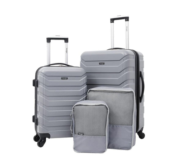 4-Piece Wrangler Miami Luggage & Packing Cubes Set