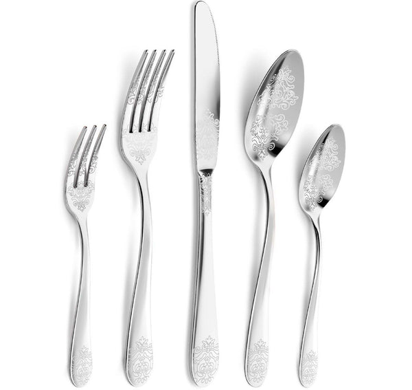 40 Piece Stainless Steel Flatware Set