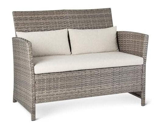 Amazon Basics Outdoor 2-Seat Wicker Couch