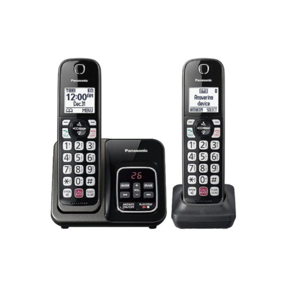 Panasonic Cordless Phone with Answering Machine, Expandable System wit ...