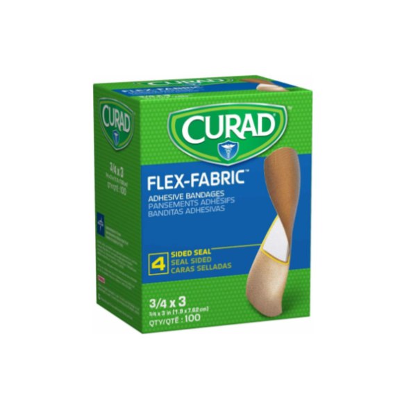 Curad Flex Fabric Adhesive Bandages (Box of 100)